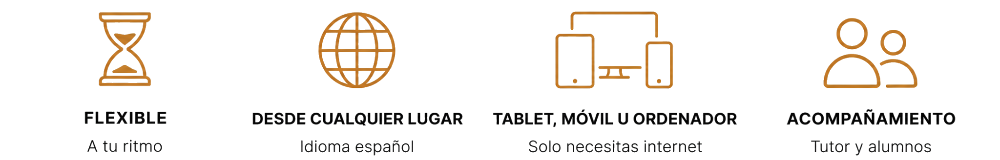 Formación flexible, desde cualquier lugar, en cualquier dispositivo y con acompañamiento